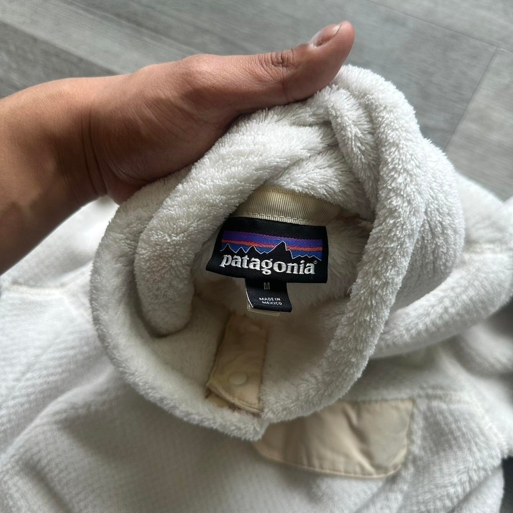 Patagonia womens Re-tool snap T pullover sweater soft cozy high pile size M - Picture 2 of 8